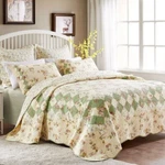 2PC Global Trends Bloomfield Ivory 100% Cotton Twin Quilt Set. Fixed Price $129.99.