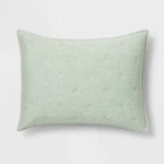 One Threshold Mint Chambray Quilt Sham Standard Cotton Linen New - Have 2 Avai. Fixed Price $34.99.