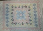 Vintage Patchwork Hand Quilted Pillow Sham Country Farmhouse Cottage Core. Fixed Price $15.99.