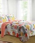 2PC Greenland Home Fashions Watercolor Dream Twin Quilt Set. Fixed Price $140.00.