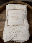 Pottery Barn Teen Macaron Ruffle Quilted White Standard Pillow Sham 100% Cotton. Fixed Price $44.10.