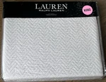 $385 Ralph Lauren Kaia Soft Grey Lightweight King Coverlet. Fixed Price $122.99.