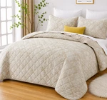 Velvet Bedspread Set Soft Plush Coverlet With Pillow Shams, All-season Bedding. Fixed Price $26.09.