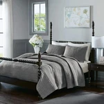 Madison Park Signature Serene Hand Quilted 3-PC. Set, Full/queen, Grey. Fixed Price $168.88.