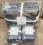 New Pottery Barn Kids Jurassic Full/queen Quilt, Standard Shams, Dinosaur,. Fixed Price $319.95.