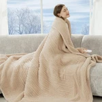 Luzarta Electric Blanket Twin 62"X84"- Soft Double Sided 62"X84", 1-BEIGE. Fixed Price $45.99.
