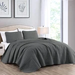 Chezmoi Collection Austin 3-PIECE Oversized Bedspread Coverlet King, Charcoal. Fixed Price $62.11.