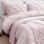 Lane Linen Pink Comforter Set - Queen Size With Sheets, Pillowcases Shams, P.... Fixed Price $67.60.