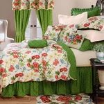 Colonial Williamsburg Pembroke Red Floral Full/queen 3 Piece Quilt Set. Fixed Price $74.99.