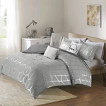 Intelligent Design ID10-1245 Raina Comforter Set Metallic Print Geometric. Fixed Price $118.59.