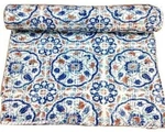 Art Kantha Queen Quilt Floral & Garden Reversible Blanket Cotton Bohemian Throw. Fixed Price $87.11.
