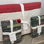 Pottery Barn Winter Dream Reversible King Quilt + 2 Shams Set Christmas Bed. Fixed Price $299.00.
