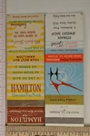 Matchbook Cover Hamilton Watches Michael's Jewelers North East Pa Pitman Shop E6. Fixed Price $5.99.