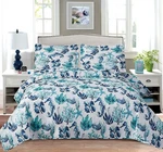 Jarson 3 Pcs Summer Coastal Quilts Full/queen Size Conch Seashell Coverlet Set. Fixed Price $46.95.