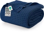 Utopia Bedding Navy 100% Cotton Waffle Blanket 300 Gsm - Queen,. Fixed Price $53.19.