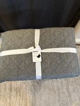 Pottery Barn Belgian Flax Linen Diamond Quilt King/cal Dark Green, Nwt. Fixed Price $234.00.
