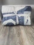 Pottery Barn Kids Patchwork Heritage Shark Cotton Full/queen Quilt Blue. Fixed Price $169.99.
