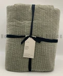 West Elm Washed Cotton Velvet Coverlet Green King Cal #U2023. Fixed Price $260.99.