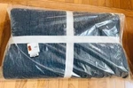 Pottery Barn Belgian Flax Floral Stitch Quilt Denim Blue Queen 2 Std Shams New. Fixed Price $349.00.