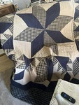 Ashton & Willow Primitive Star King Quilt Set Shams Throw Pillow. Fixed Price $419.99.