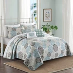 Home Soft Things 6 Piece Marina Medallion Printed Microfiber Quilts Set, Califor. Fixed Price $84.99.