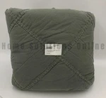 Pottery Barn Teen Washed Rapids Cotton Denim Quilt Olive Green Twin / Xl #1366. Fixed Price $116.99.