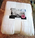 Ugg Campo King Quilt Set With Two Shams Snow White Brand New Nwt Cotton. Fixed Price $179.95.