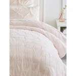 Monique Lhuillier Pottery Barn Velvet Pintuck Quilt Blush Pink Twin Bedding Nwt. Fixed Price $239.99.