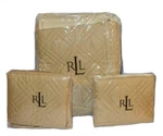 Ralph Lauren Regent Almond Full/ Queen Quilt Shams Set New $685 Cotton Sateen. Fixed Price $239.99.