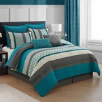Lanco Modern Lifestyle King Comforter Set Gray Bedding Jacquard Woven. Fixed Price $160.90.