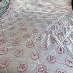 Vintage Victoria's Secret Pink Reversible Comforter Twin/twin Xl Monogram Dog. Fixed Price $300.00.