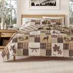Great Bay Home Lodge Quilt Set 3-PIECE Full/queen Size Rustic Bedding Li. Fixed Price $106.54.