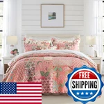 Newlake Cotton Patchwork Bedspread 3-PIECE Bedding Quilt Set Real Stitched. Fixed Price $112.76.