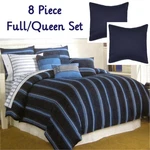 Nautica Huron Bay 8PC Full/queen Set: Duvet Cover, Std & Euro Shams, Pillows. Fixed Price $129.95.