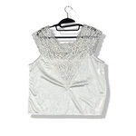 Collections Etc Lace Trim Tank Top Womens Ivory Coquette Cottagecore Sexy. Fixed Price $8.09.