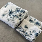 Ralph Lauren Sandra Queen Duvet Cover (94X99) + 2 King Shams Blue Floral. Fixed Price $89.99.