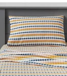Pillowfort Flannel Twin 3 Pc Sheet Set Cotton Plaid Blue Yellow Kids. Fixed Price $21.24.