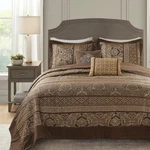 Madison Park Bellagio Reversible Quilted Bedspread Reverse Summer Bre, Queen. Fixed Price $139.99.