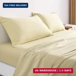 Ntbay 4 Pieces 100% Microfiber Full Bed Sheet Set, 1800 Super Soft And Cozy, Wri. Fixed Price $33.37.