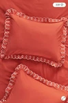 Anthropologie King Shams Bold Boho Artisan Rare-set Of 2 Looped Organic Percale. Fixed Price $95.00.