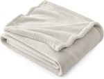 Bedsure Fleece Throw Blanket Light Beige 50X60 Inches New Package. Fixed Price $11.50.