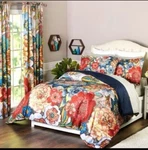 Laural Home Floral Blossom Twin Comforter By Lori Siebert Nib Great Price. Fixed Price $49.99.