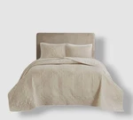 510 Design Beige Cream Oakley 3-PIECE Bedspread Set Size Full/queen. Fixed Price $51.30.