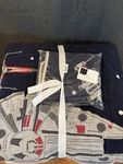 Pottery Barn Kids Quilt Shams Star Wars Millennium Falcon Full/queen, + 1. Fixed Price $189.00.