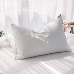 Luxury Feathers Down Pillows King Size Set Of 2, Hotel Quality Fluffy Bed Pil.... Fixed Price $92.81.