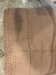 West Elm European Linen Box Stitch Quilt Full Queen Brick Photo Shoot Sample. Fixed Price $199.99.