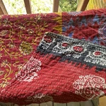 Indian Handmade Kantha Quilt Vtg Bedspread Throw Cotton Blanket Twin Boho 86X52". Fixed Price $39.99.