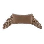 Hiend Accents Stella Faux Silk Velvet Long Ruffled Pillow, 14X26 Inch, Dusty .... Fixed Price $135.25.