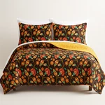 Dada Bedding Bohemian Floral Garden Honey Yellow Brown Quilted Bedspread Set. Fixed Price $59.99.