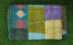 Boho Patchwork Bed Kantha Coverlet Handmade Quilts Hippie Blanket. Fixed Price $90.35.